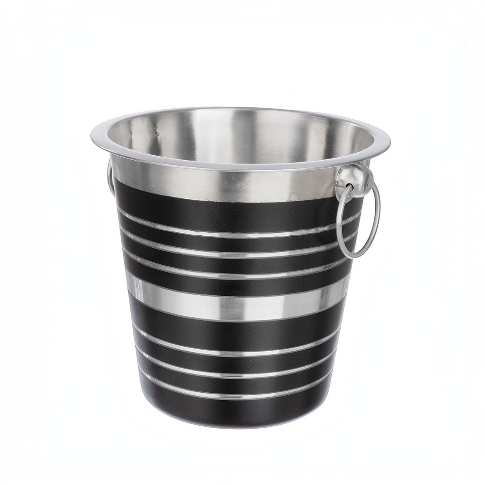 Gilde Champagne/Wine Cooler Horizontal Black Lines Stainless -Gilde