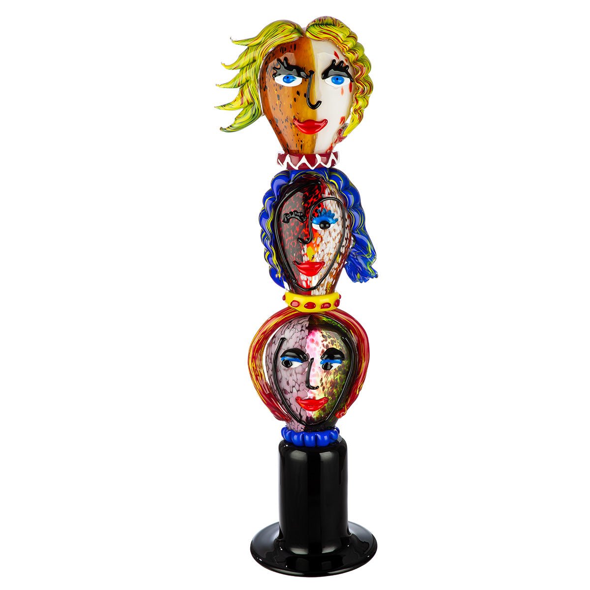 Gilde Decorative Object Glassart Head Poseidos -Gilde