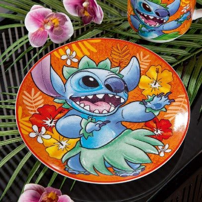 Gilde Disney Stitch Plate Set of 2 Orange 19cm -Gilde