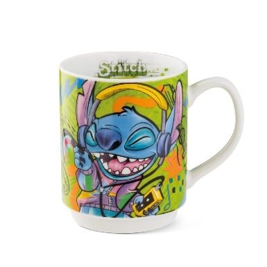 Gilde Disney Stitch Stacking Cups Porcelain Green -Gilde