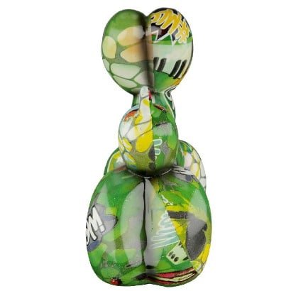 Gilde Figure Dog Balloon Dog Graffiti Multicolored 18cm -Gilde