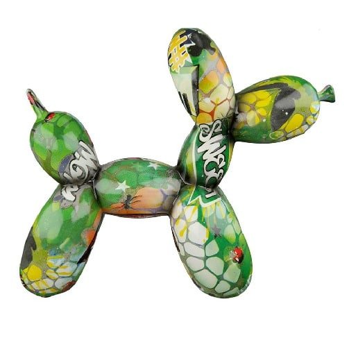 Gilde Figure Dog Balloon Dog Graffiti Multicolored 18cm -Gilde