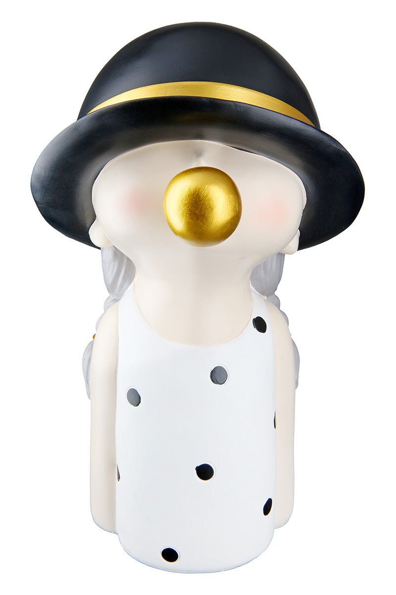 Gilde Figure Girls Chewing Gum Motif Resin Black, White 25cm -Gilde