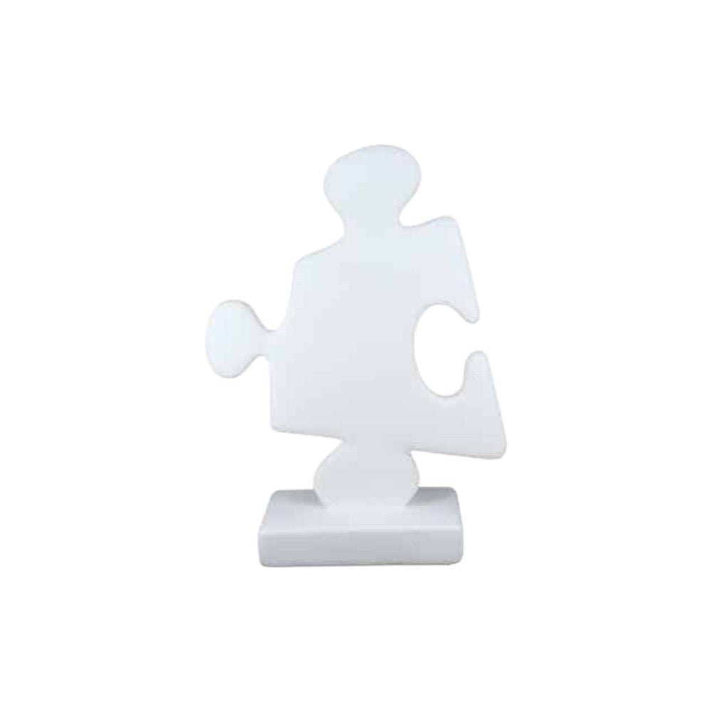 Gilde Sculpture Puzzle Resin Male White 38cm -Gilde