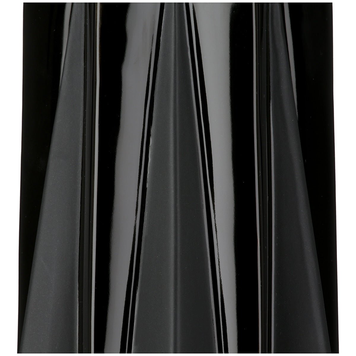 Gilde Vase Conical Pantheon Ceramics Black 30cm -Gilde