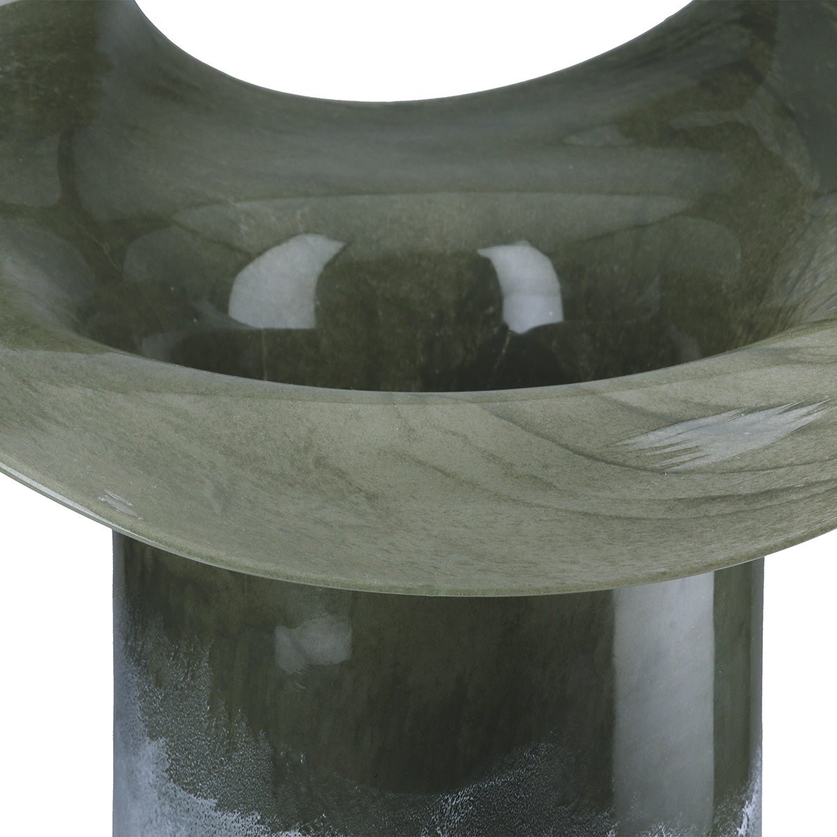 Gilde Vase Glassart Ambos Green 30cm -Gilde