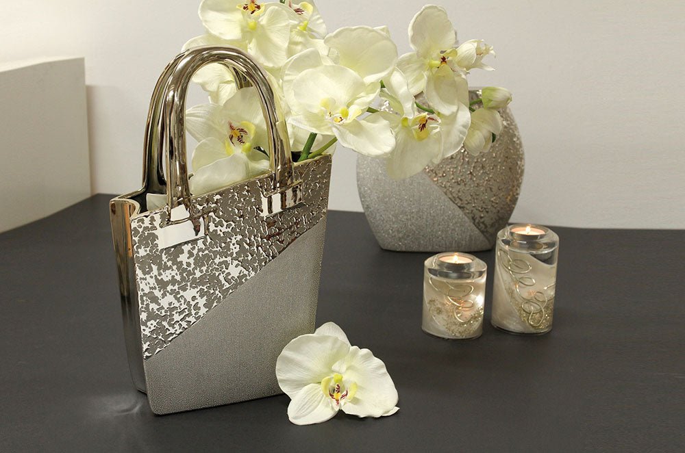Gilde Vase Handbag Grace Champagne 35cm -Gilde