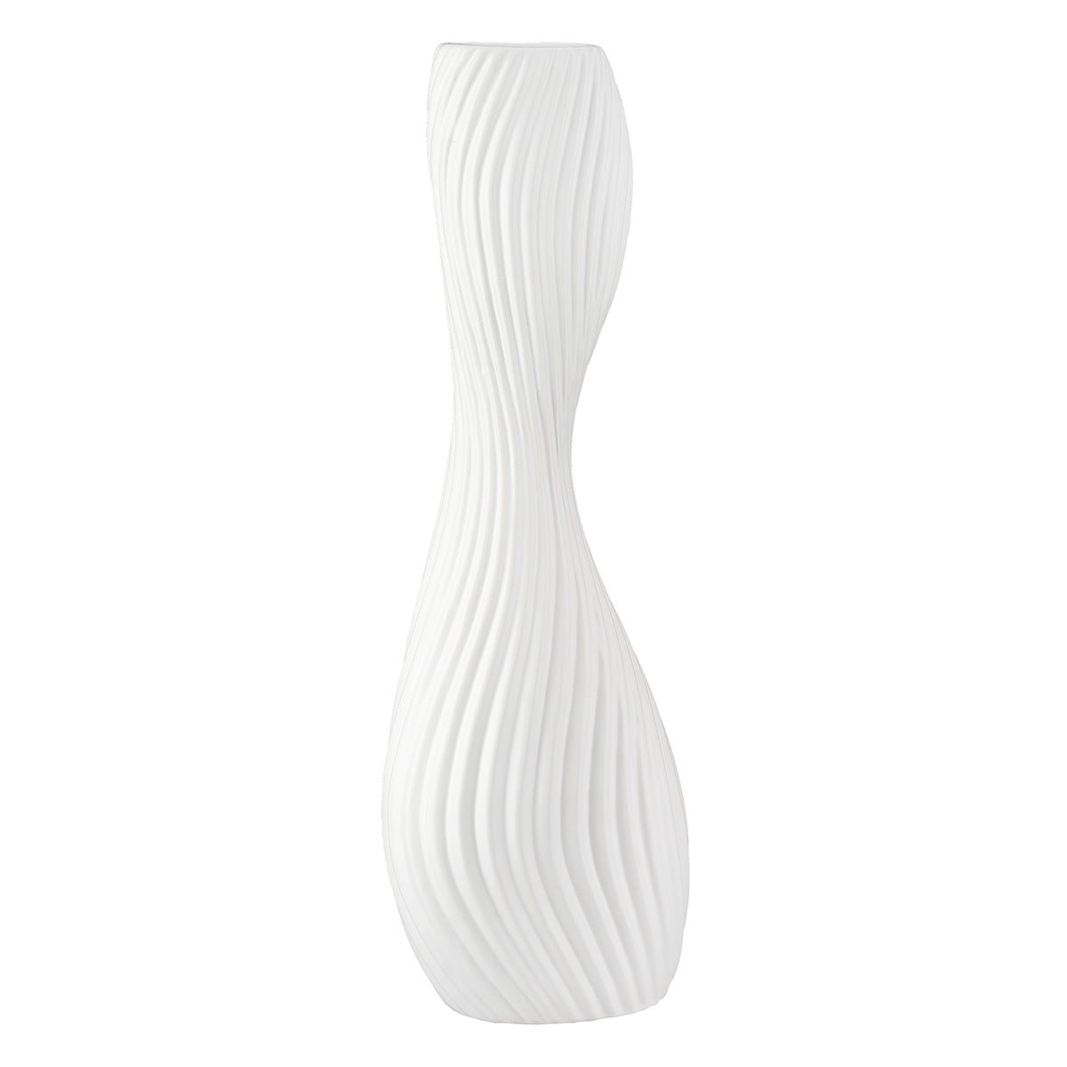 Gilde Vase Organic Ceramics White 41cm -Gilde