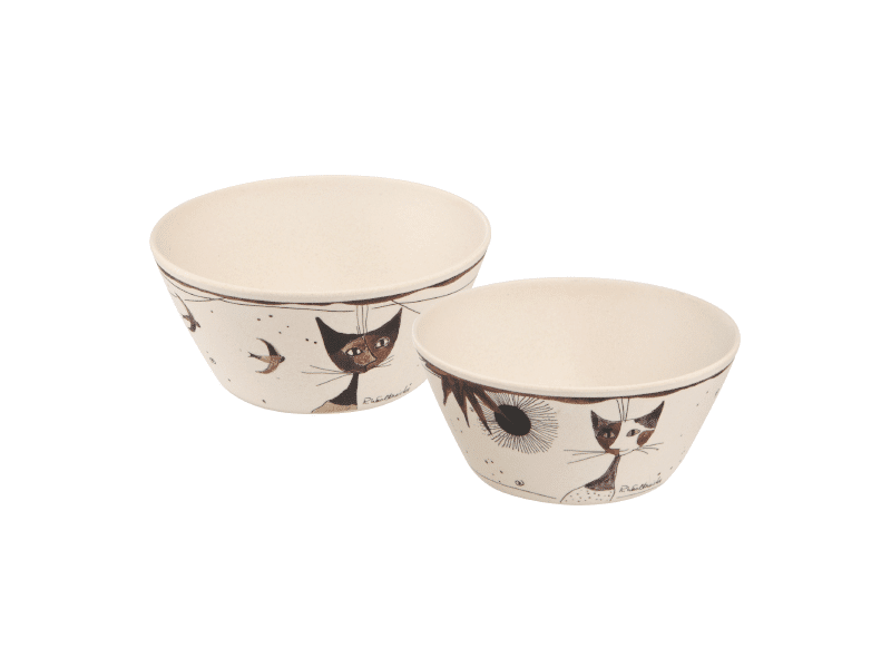 Goebel Bowl Cat Matalda E Carota (Set Of 2) -Goebel