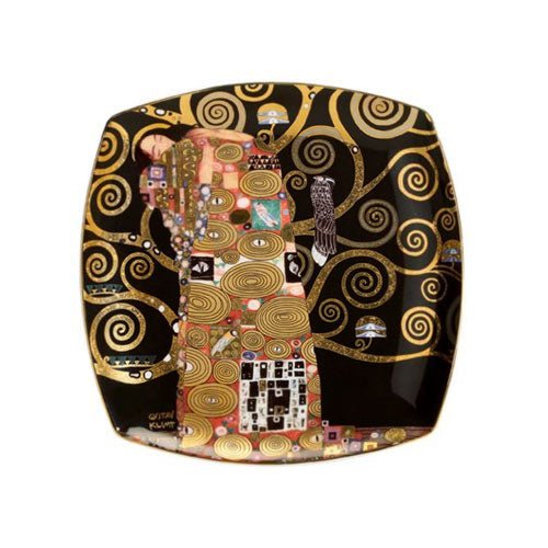 Goebel Dessert Plate Klimt Fulfilment 21cm -Goebel