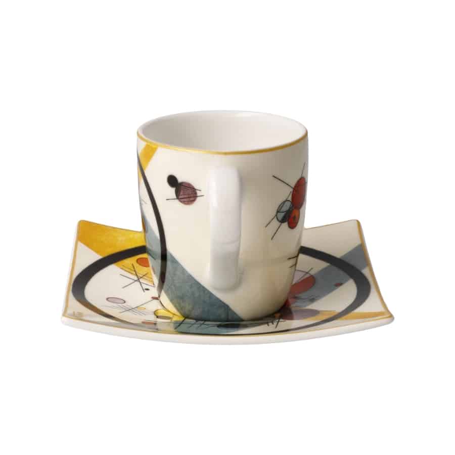 Goebel Espresso Cup & Saucer Wassily Kandinsky Circles in a Circle -Goebel