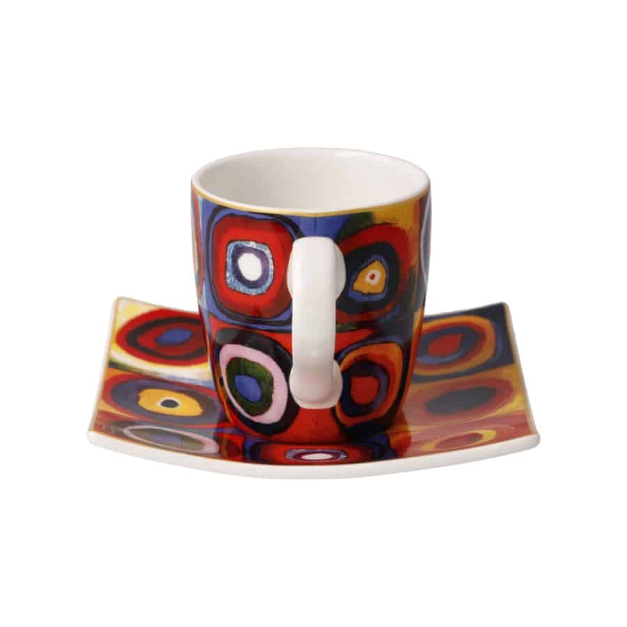 Goebel Espresso Cup & Saucer Wassily Kandinsky Squares -Goebel
