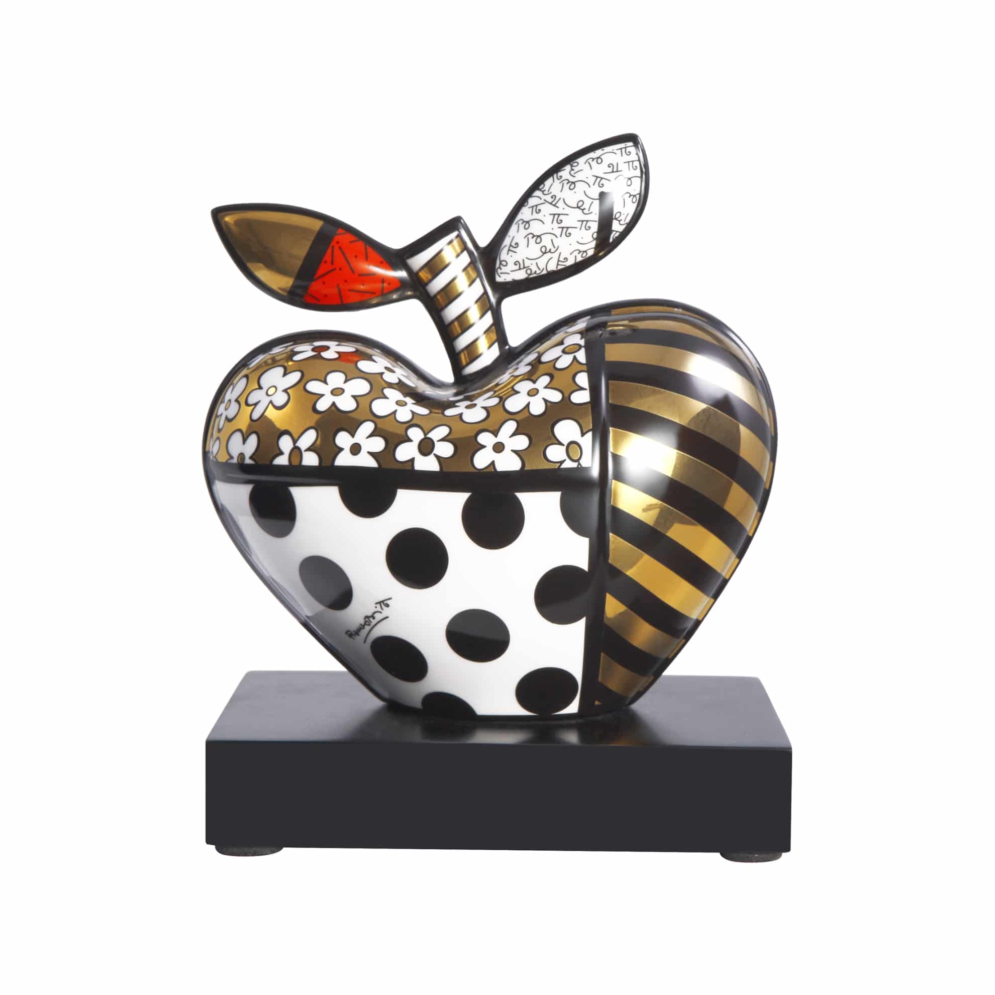 Goebel Figurine Golden Big Apple Romero Britto 18cm -Goebel