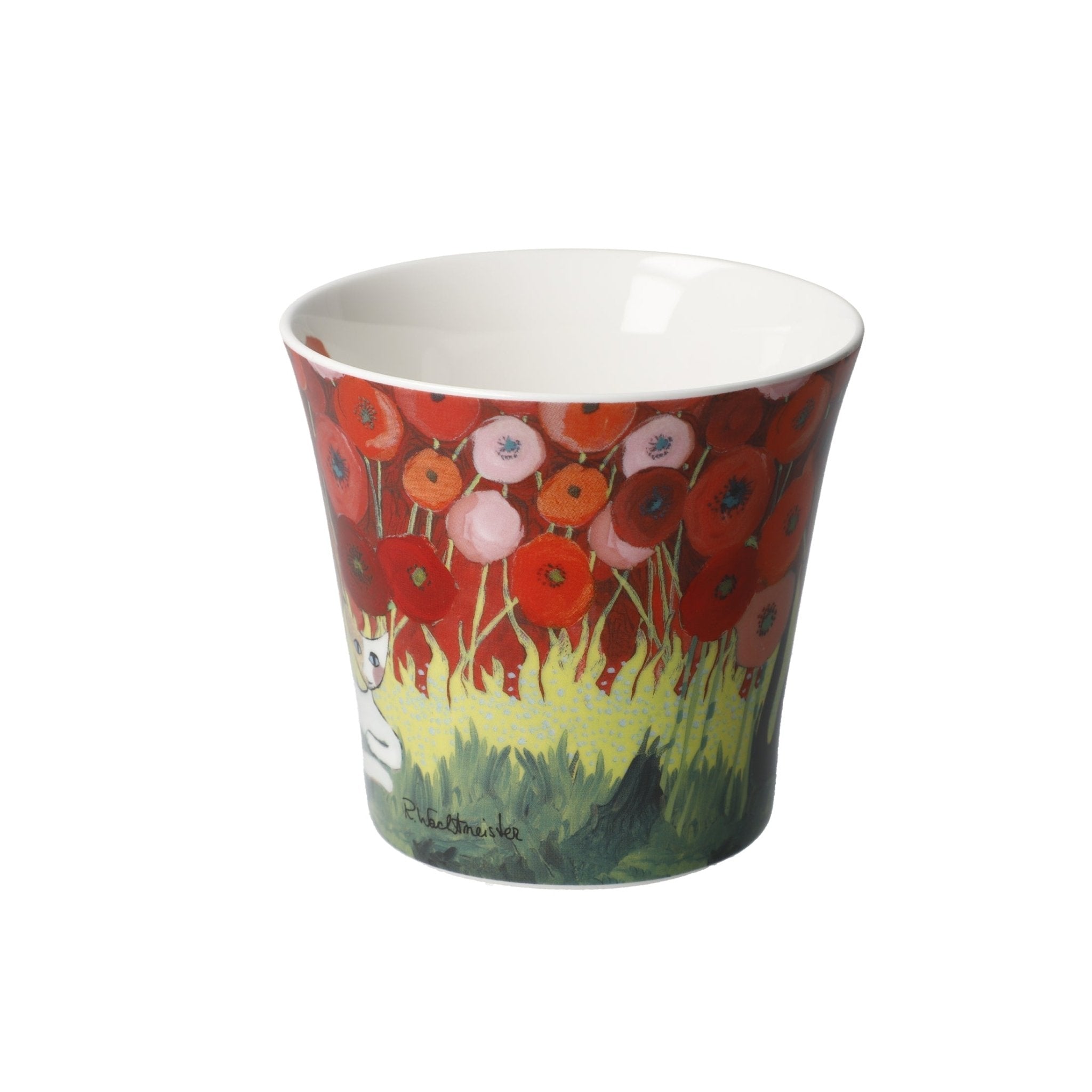 Goebel Mug R. Wachtmeister Fall in love with poppies 350ml -Goebel