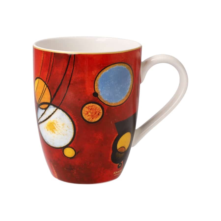 Goebel Mug Wassily Kandinsky Heavy Red -Goebel