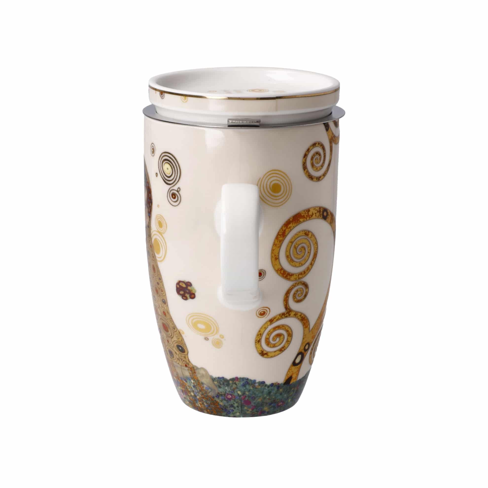 Goebel Tea Cup Strainer Gustav Klimt The Kiss -Goebel