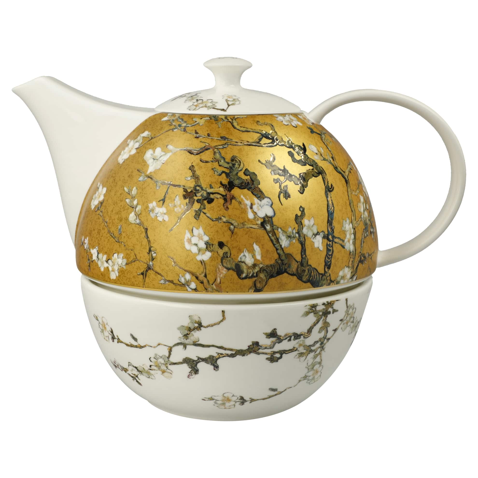Goebel Tea For One Almond Tree Gold -Goebel