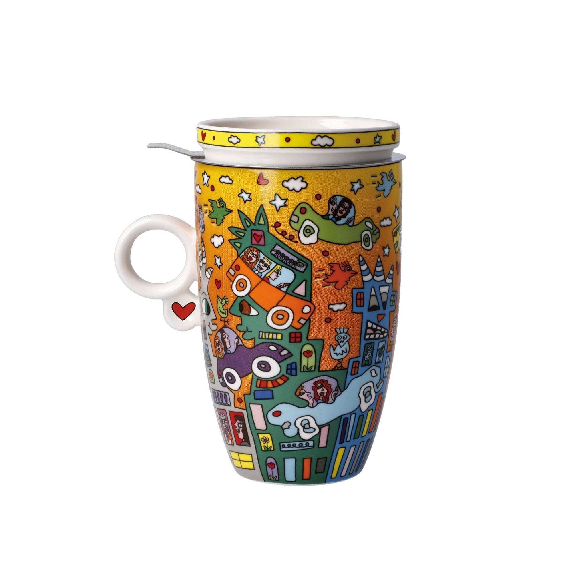 Goebel Teacup with strainer J.Rizzi Not getting around 450ml -Goebel
