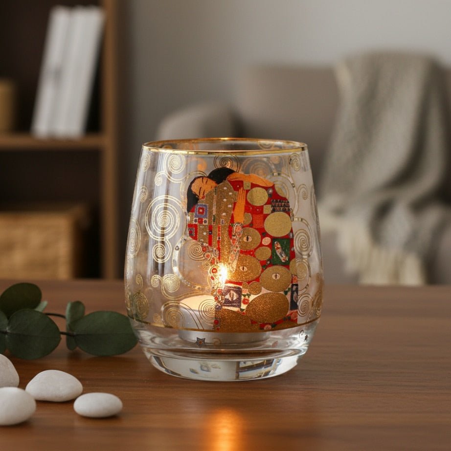 Goebel Tealight Holder 9.5cm Gustav Klimt Fulfilment -Spilhaus