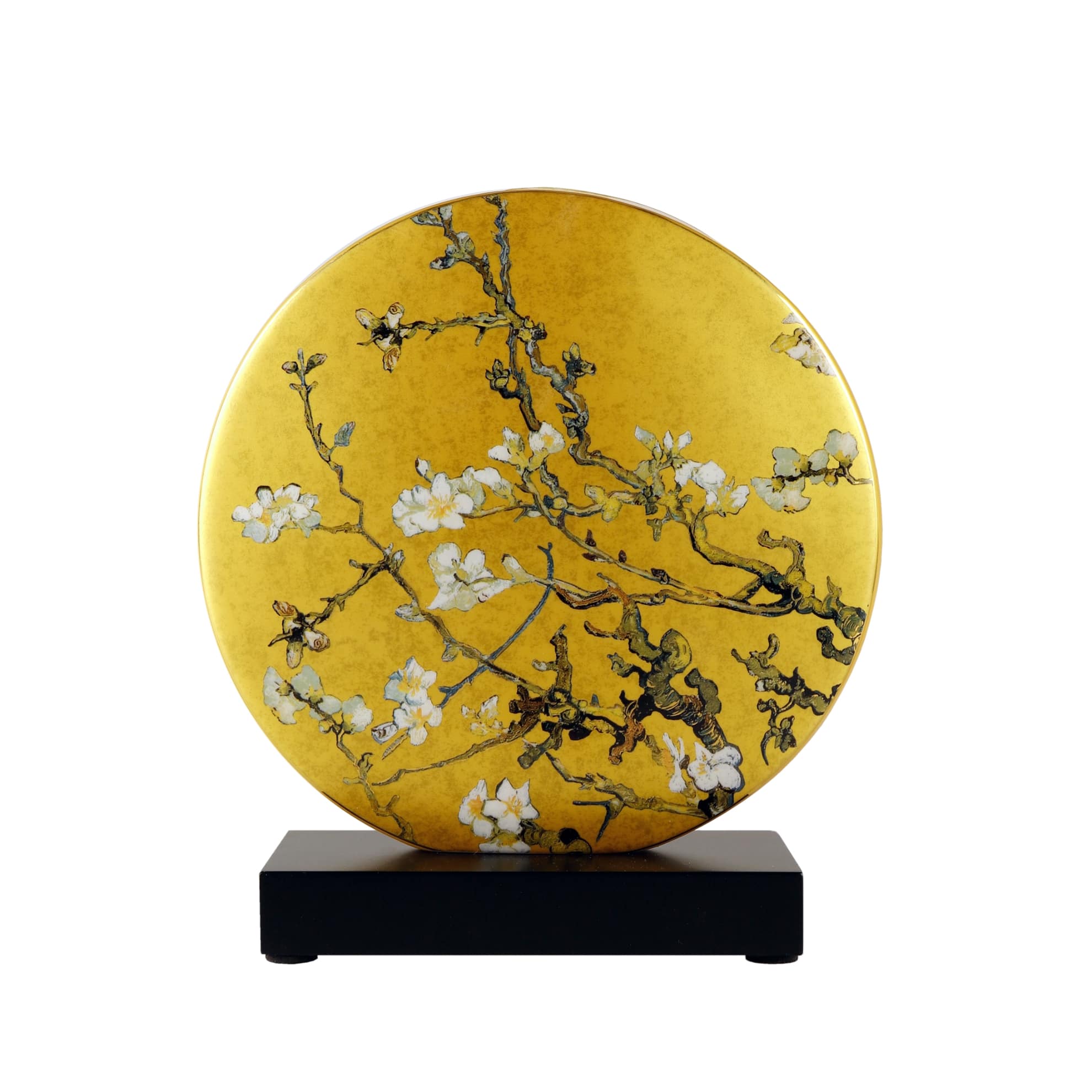 Goebel Vase Almond Tree Gold 22.5cm -Goebel