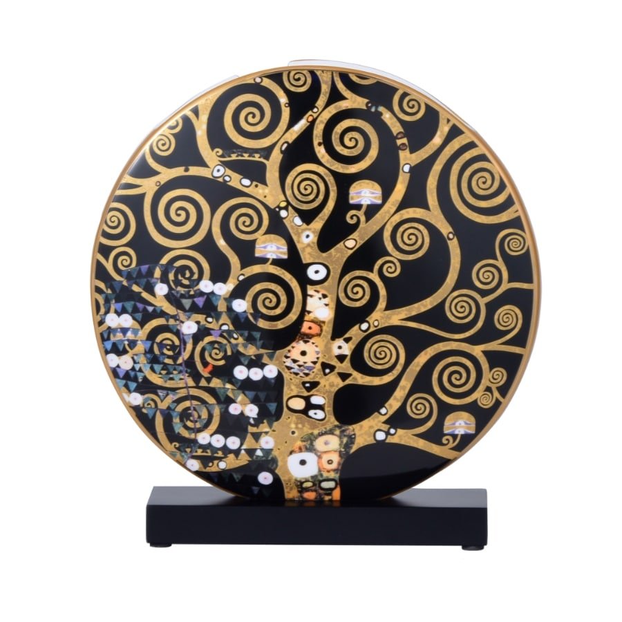 Goebel Vase Klimt The Kiss/The Tree of Life 22.5cm -Goebel