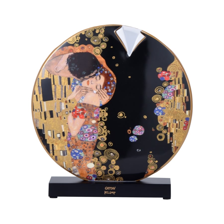 Goebel Vase Klimt The Kiss/The Tree of Life 22.5cm -Goebel