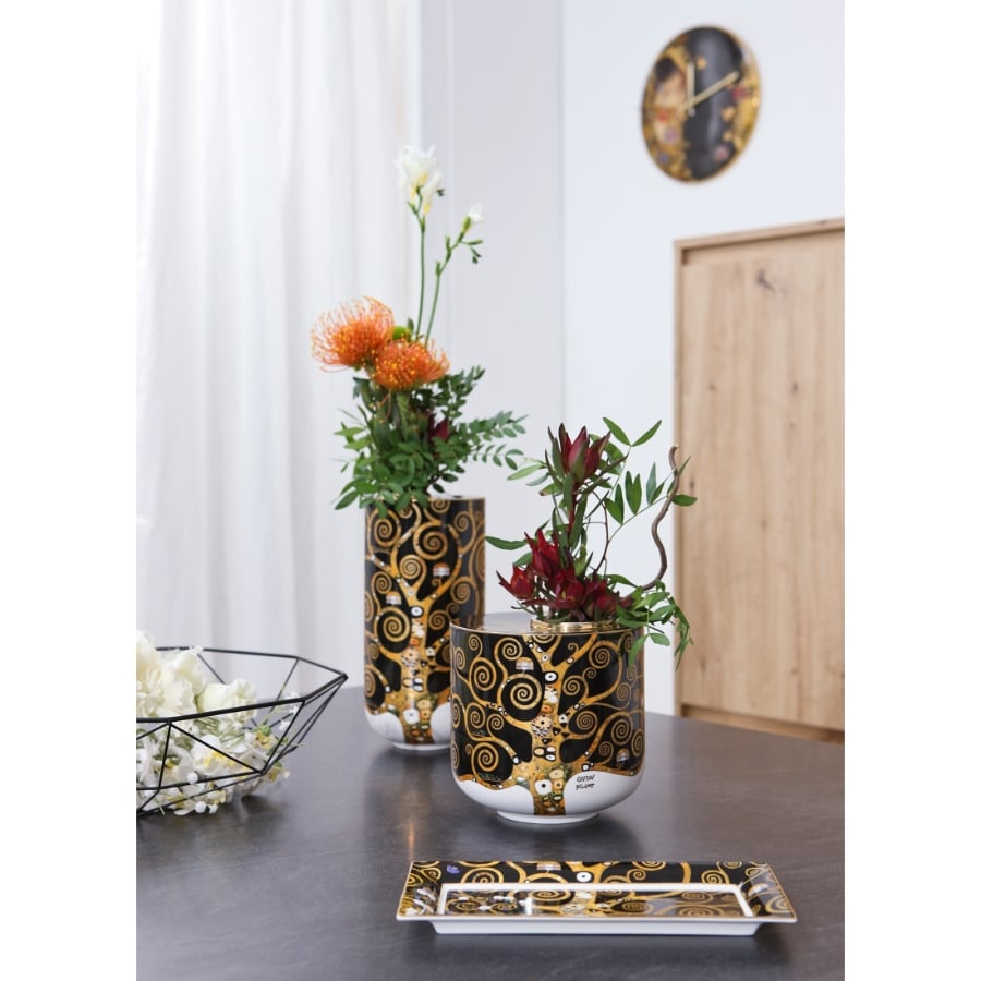 Goebel Vase Klimt Tree of Life 16cm -Goebel