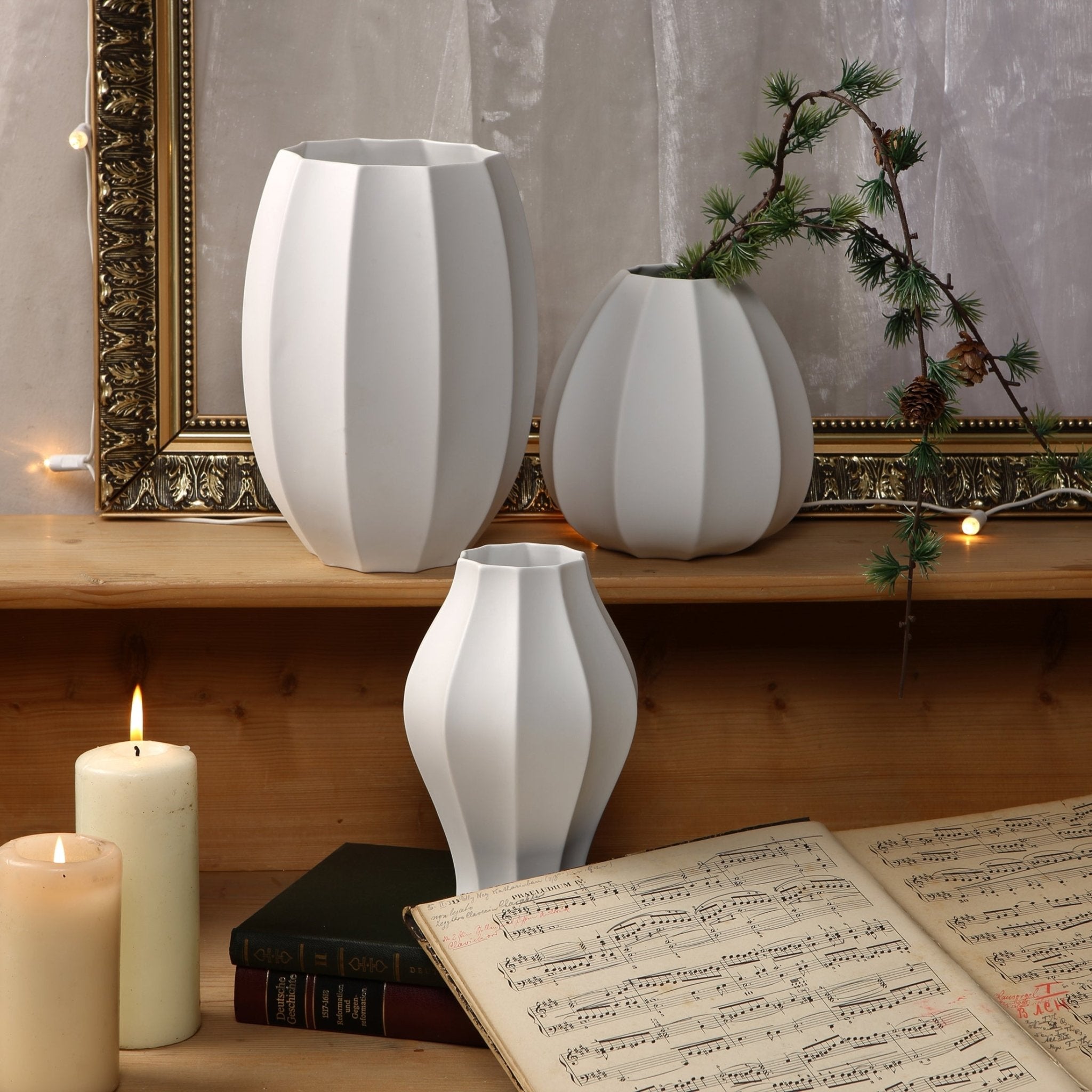 Goebel Vase KP Concave 22.5cm -Goebel
