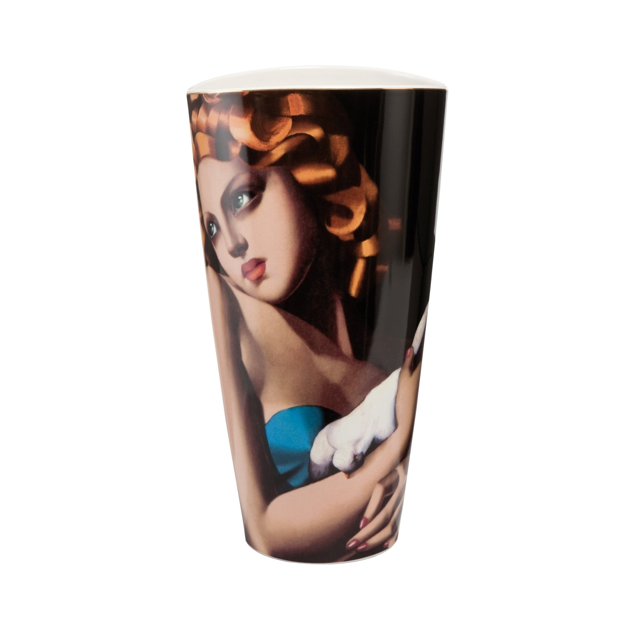 Goebel Vase Lempicka Woman With Gloves 28cm -Goebel