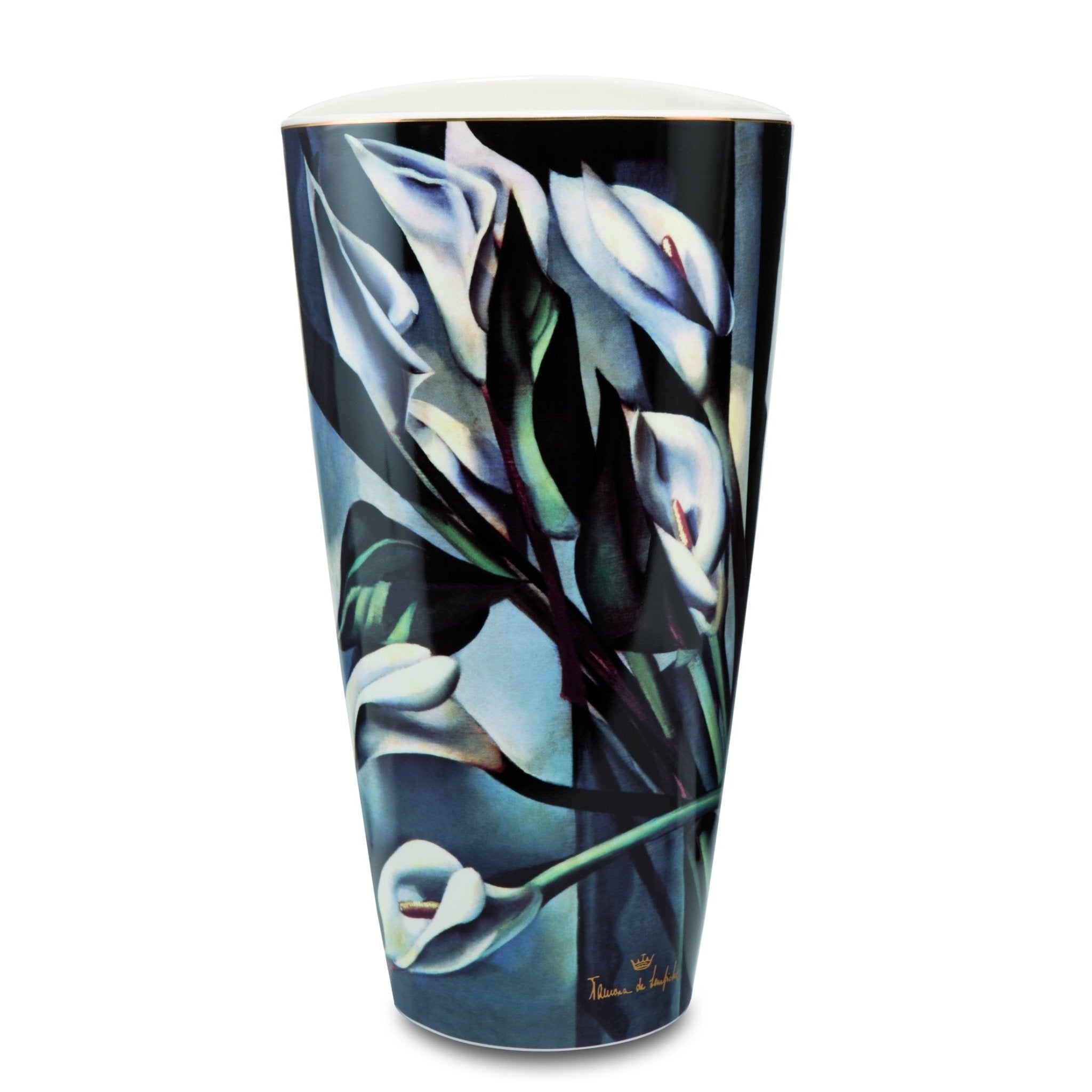 Goebel Vase Lempicka Woman With Gloves 28cm -Goebel