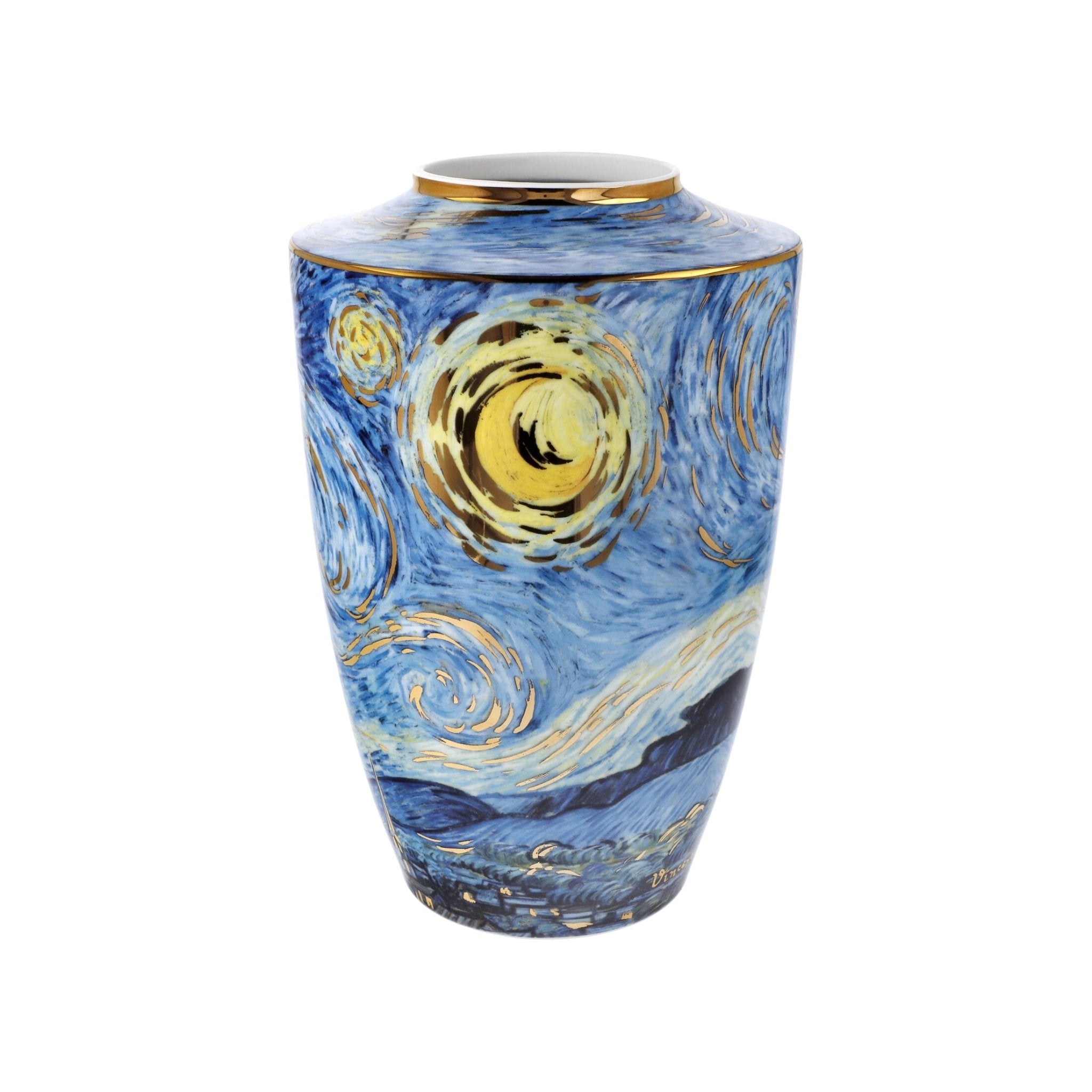 Goebel Vase Vincent van Gogh Starry Night 24cm -Goebel