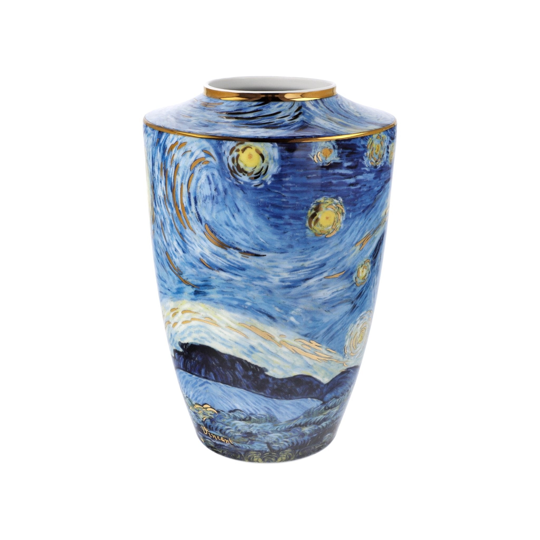 Goebel Vase Vincent van Gogh Starry Night 24cm -Goebel
