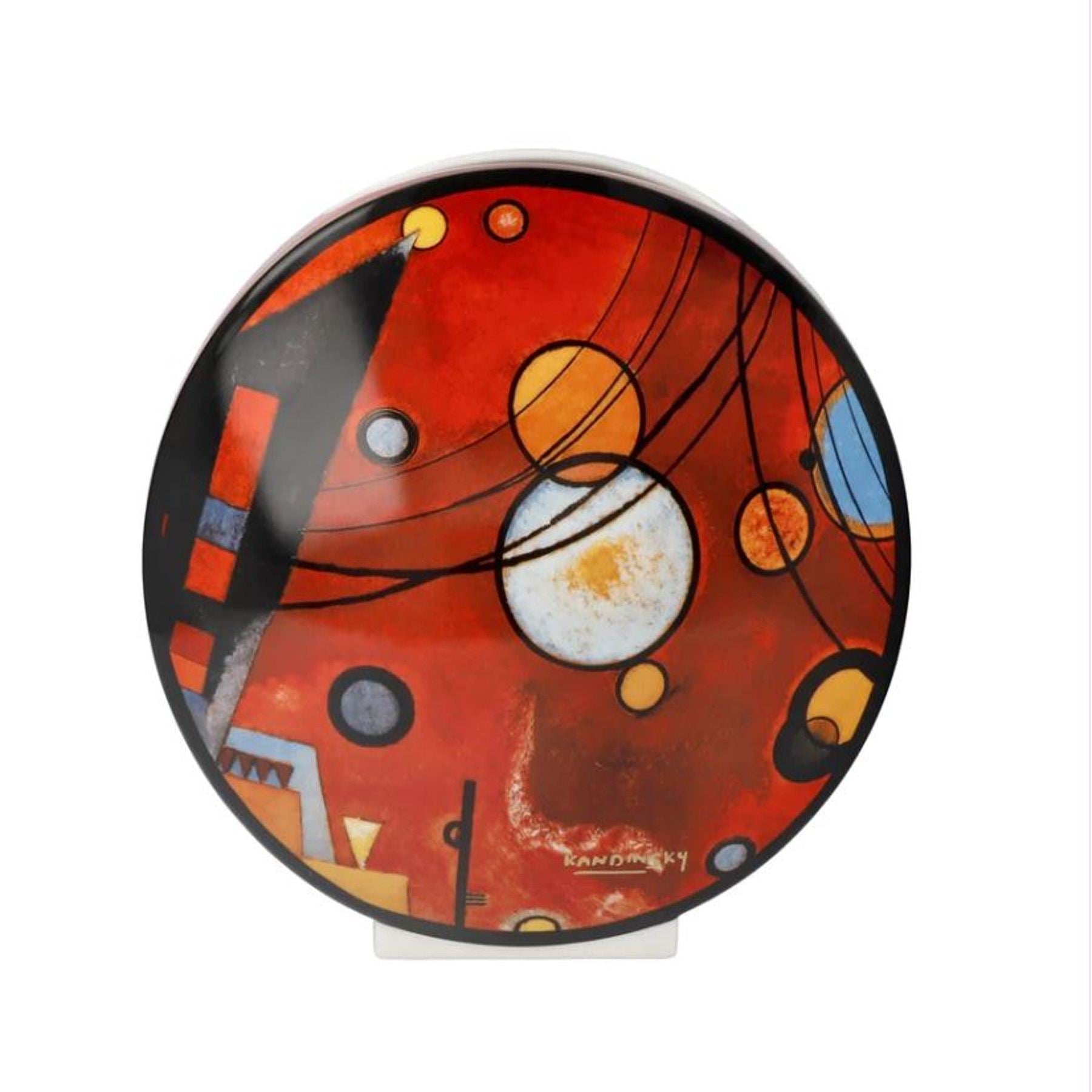 Goebel Vase W.Kandinsky - Heavy Red 20cm -Goebel