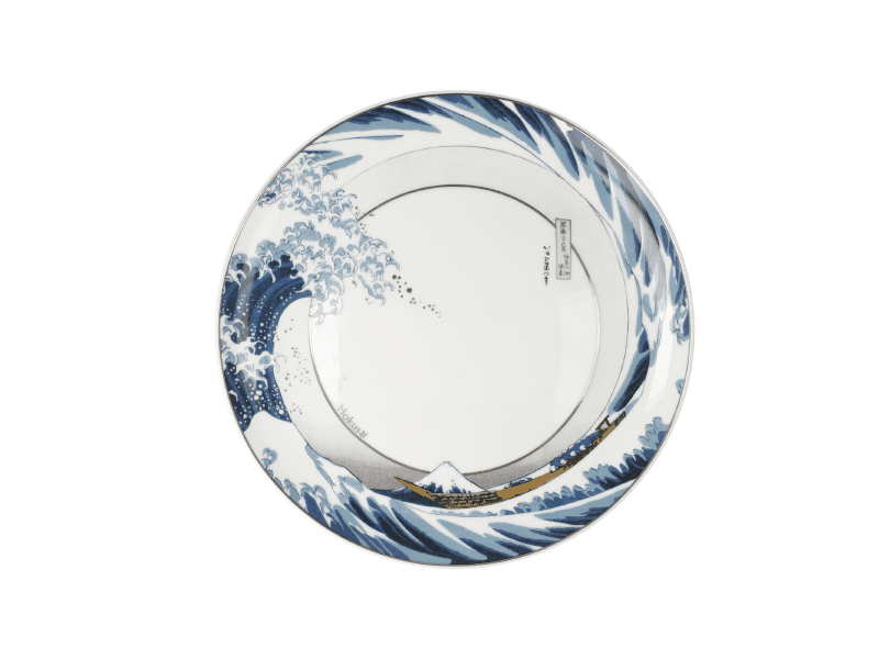 Goebel Wall Plate Hokusai Great Wave 23Cm -Goebel