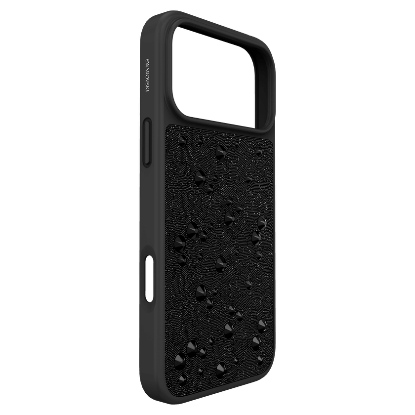 High smartphone case Flat Back crystals, iPhone® 17 Pro Max, Black -Swarovski