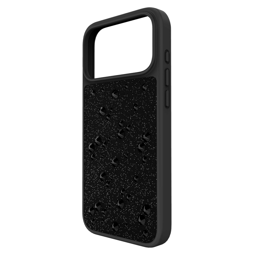 High smartphone case Flat Back crystals, iPhone® 17 Pro Max, Black -Swarovski
