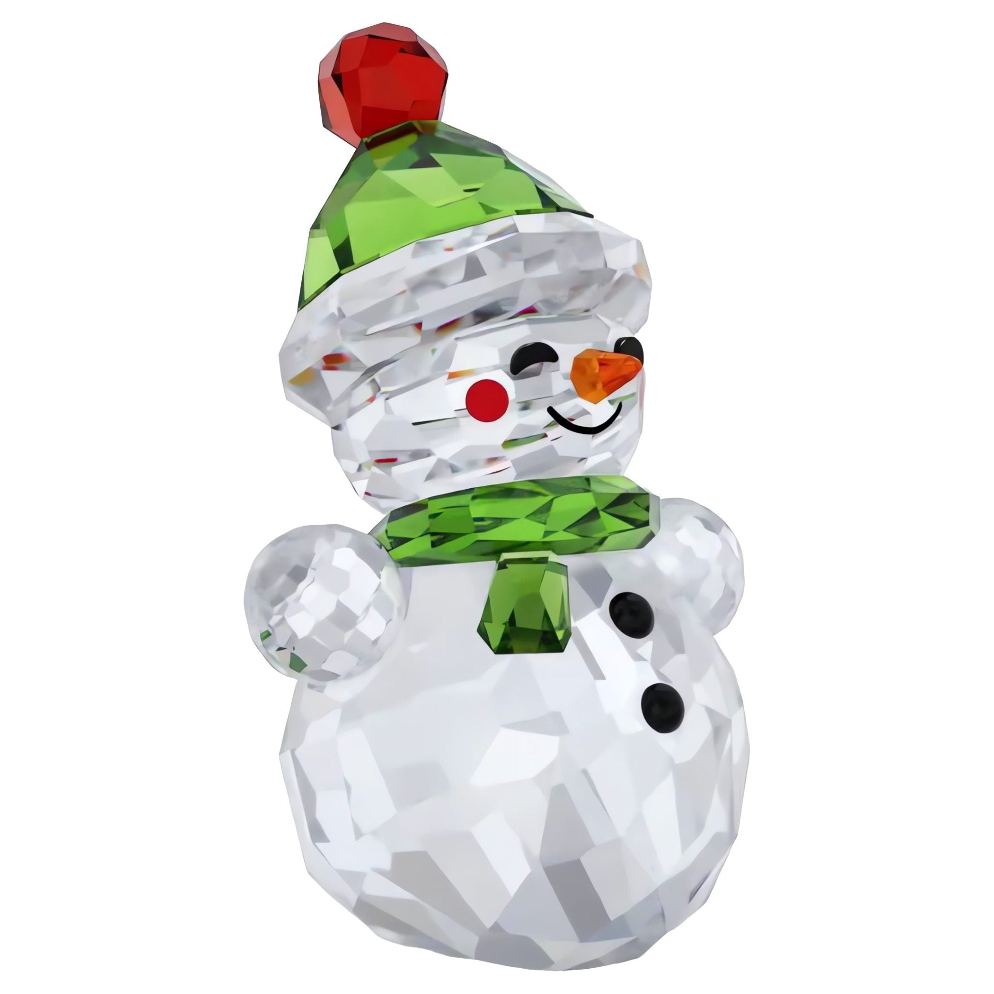 Holiday Cheers Rocking Snowman -Swarovski