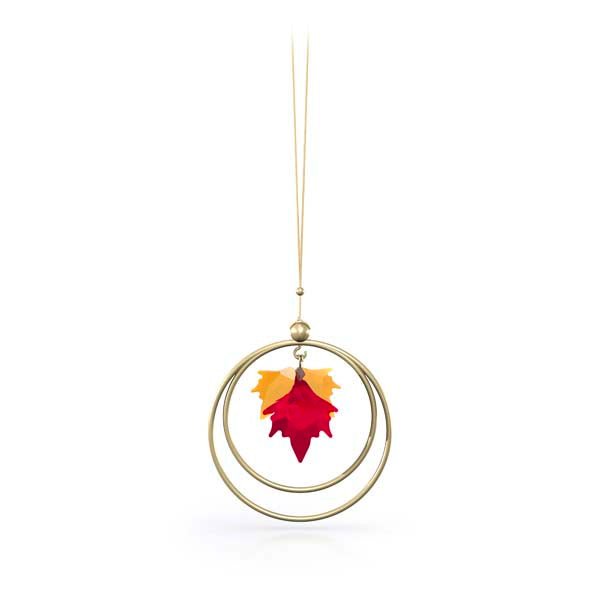 Home Acc : Garden Tales:ornament Autumn Leaves -Swarovski