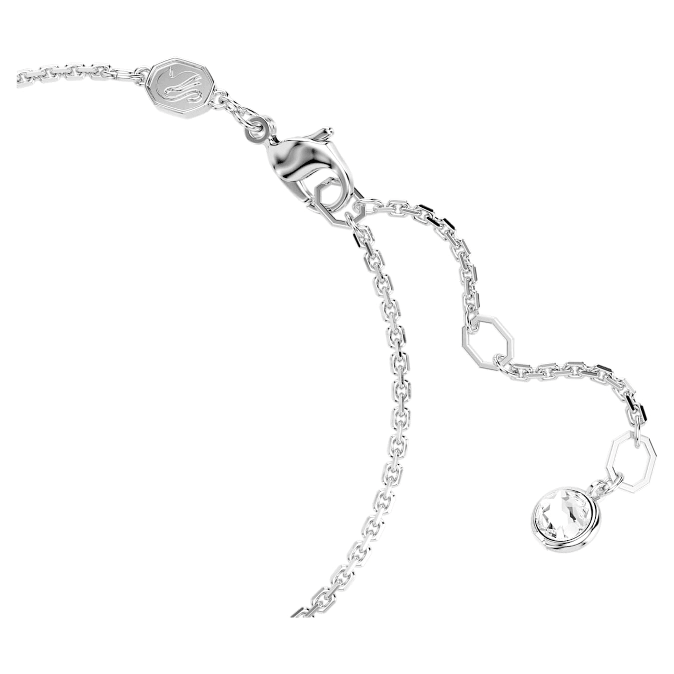 Hyperbola Bracelet Infinity White Rhodium plated -Swarovski