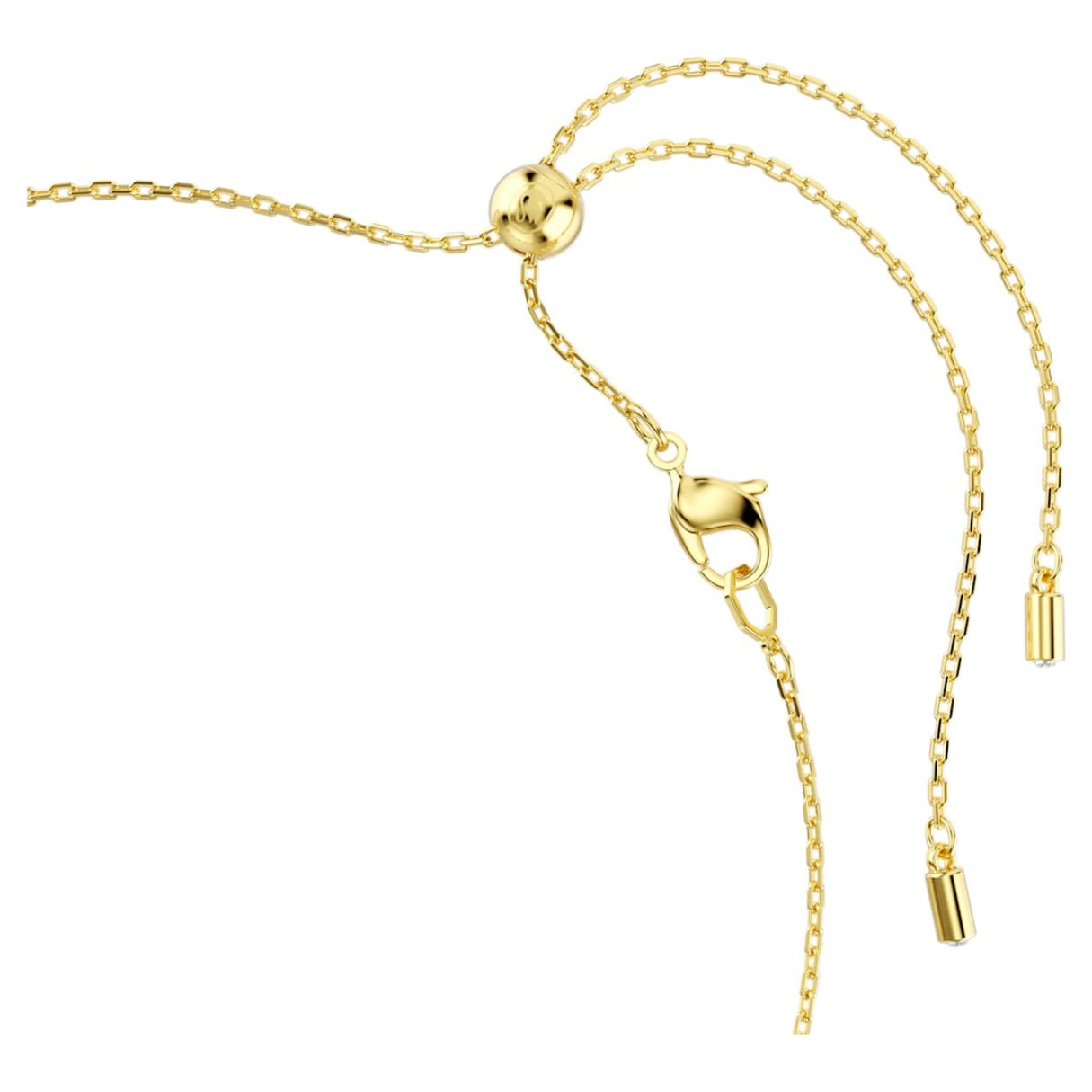 Idyllia necklace Crystal pearl, Mixed cuts, Flower, Multicolored, 18K gold finish -Swarovski