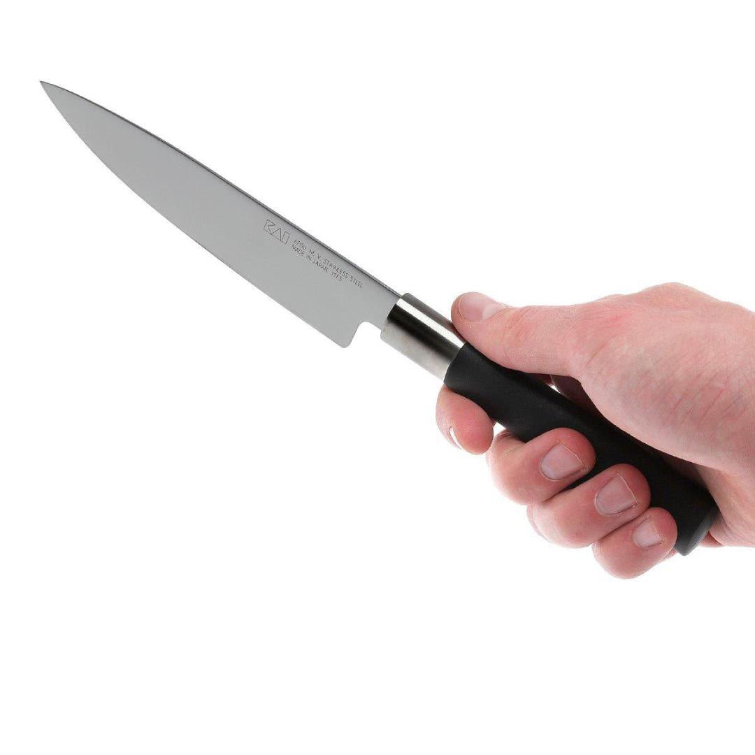 Kai Wasabi Black Utility Knife 15cm -Kai