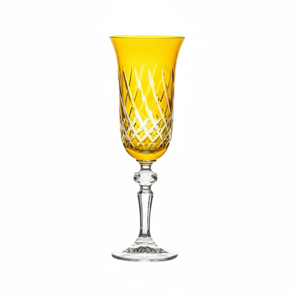 Kolglass Julia Champagne Flue 9216 Yellow Amber 150ml Each -Kolglass Julia