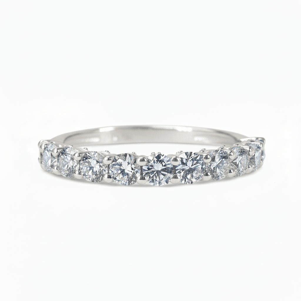 Lab Grown Diamond 9CT White Gold Eternity Ring -Lab Grown Diamonds