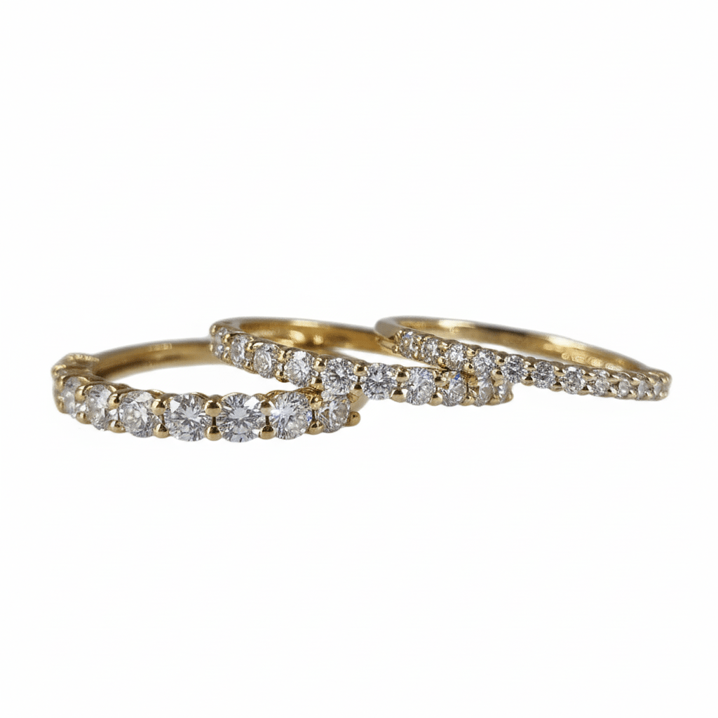 Lab Grown Diamond 9CT Yellow Gold Eternity Ring -Lab Grown Diamonds