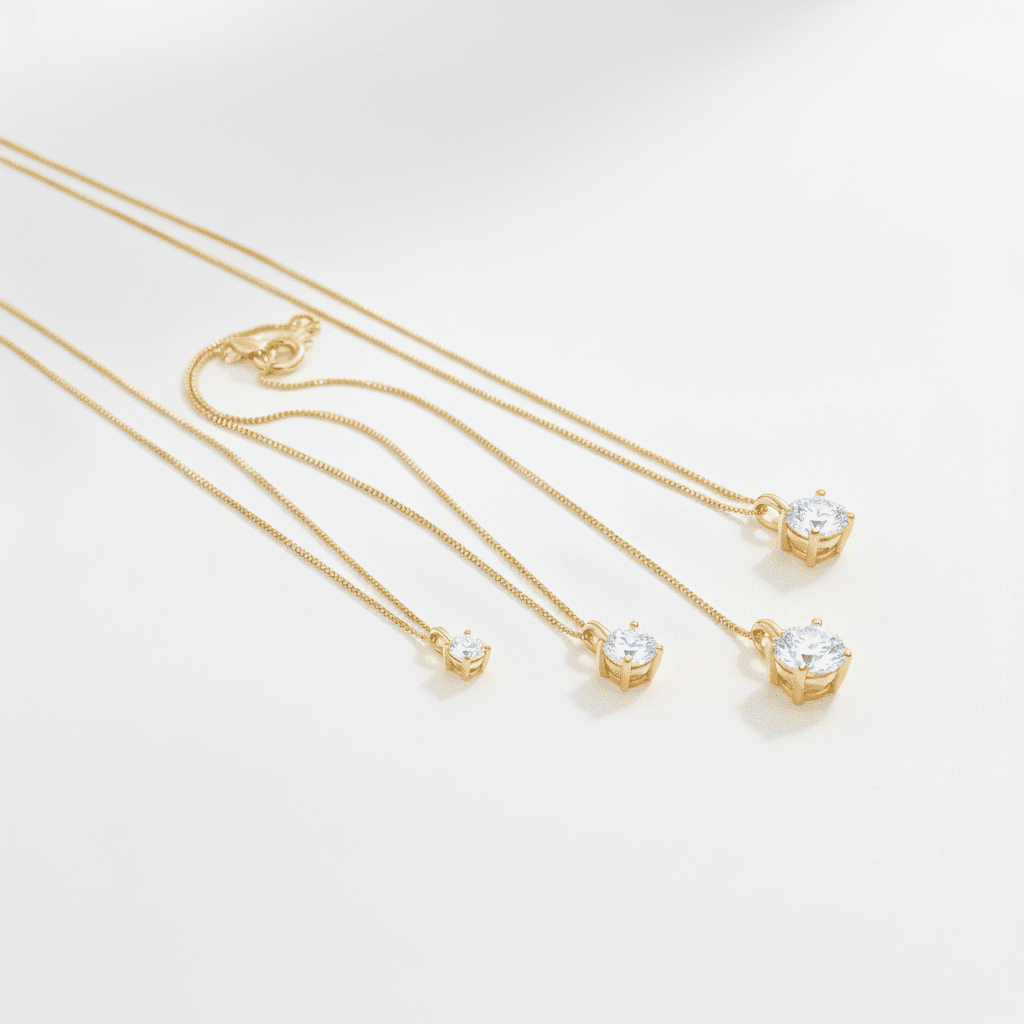 Lab Grown Diamond 9CT Yellow Gold Pendant -Lab Grown Diamonds