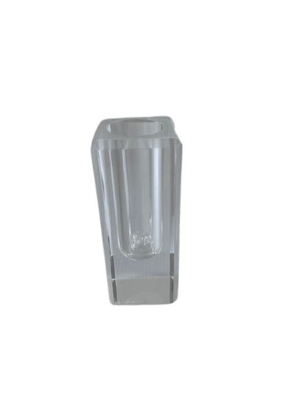 Laser Edge Vase Le Flour Bevelled Short (Orange)(50mm x50mm x120mm) -Spilhaus