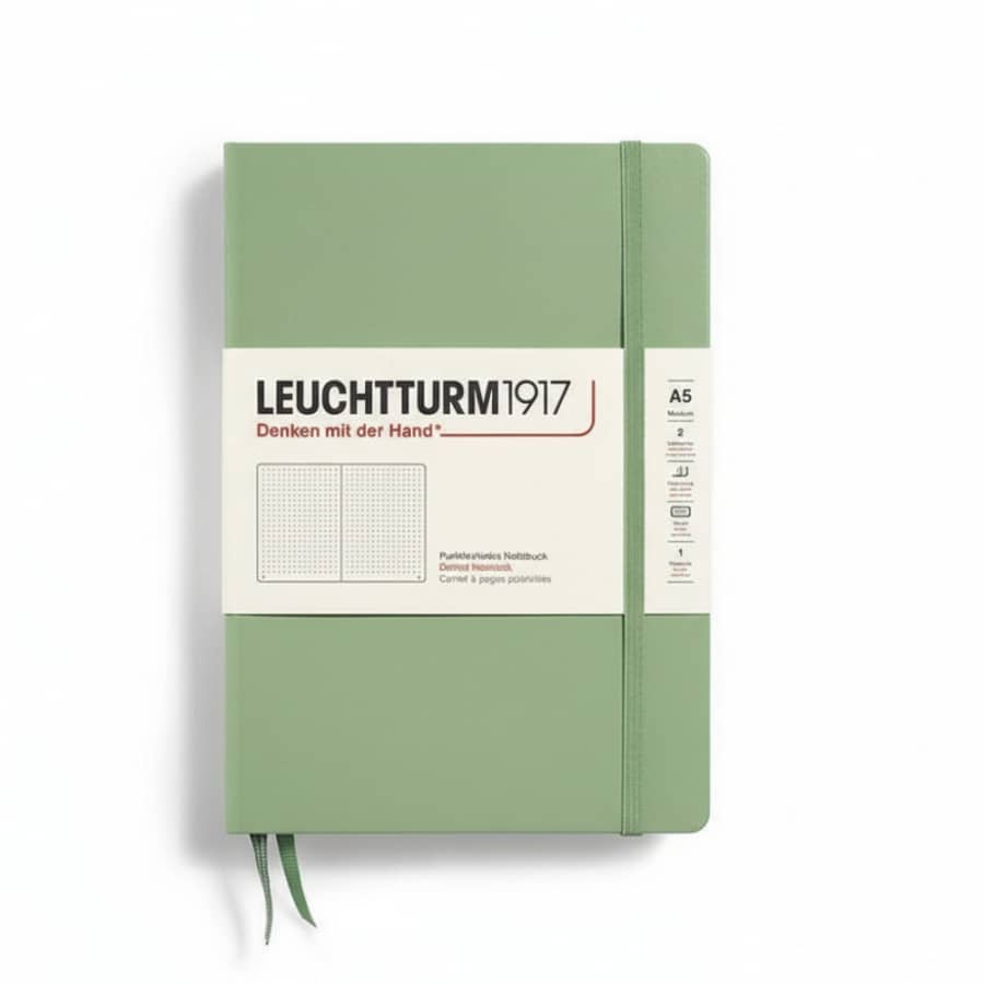 Leuchtturm1917 Notebook Medium (A5), Hardcover, 251 numbered pages, Dotted -Leuchtturm