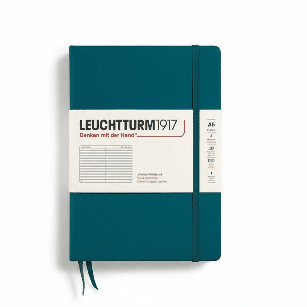Leuchtturm1917 Notebook Medium (A5), Hardcover, 251 numbered pages, Ruled -Leuchtturm
