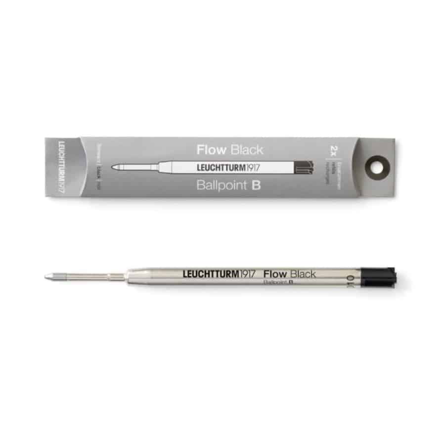 Leuchtturm1917 Refill Black for Leuchtturm1917 Ballpoint Nr. 1 Set of 2 -Leuchtturm