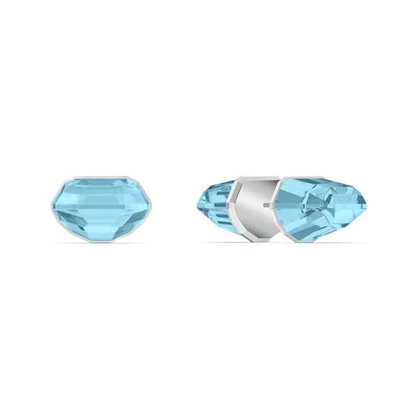 Lucent:mep Stud Aqua/Rhs -Swarovski